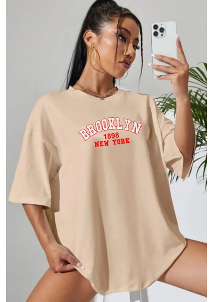 Brooklyn Baskılı T-Shirt