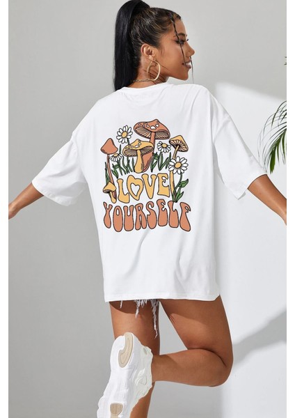 Love Yourself Baskılı T-Shirt fiyatları