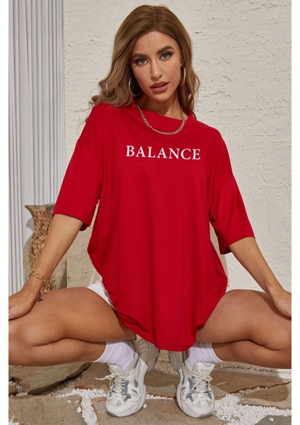 Balance Baskılı T-Shirt