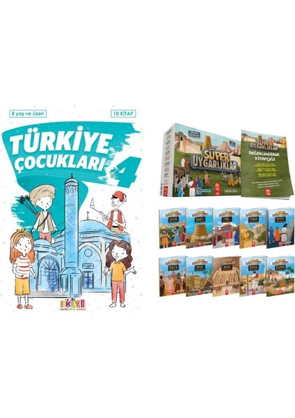 4. ve 5. Sınıf Hikayeleri Türkiye Çocukları 4 ve Süper Uygarlıklar