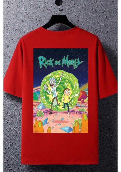 Rick And Morty Baskılı T-Shirt
