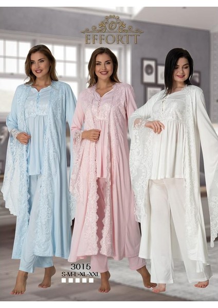 3015 Sabahlıklı Lohusa Pijama Takım Prenses Model