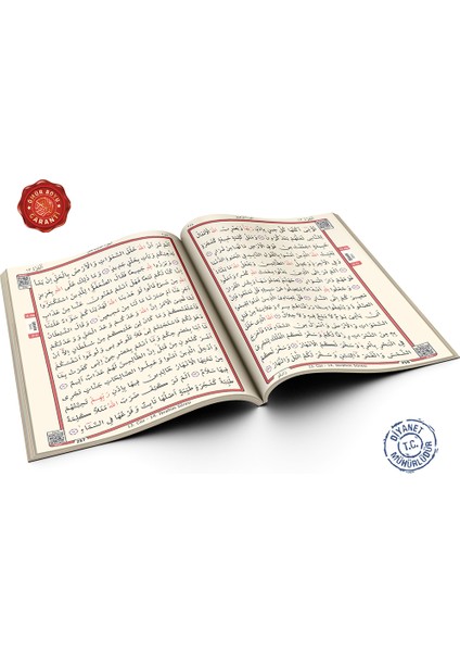 Kuranı Kerim Hatmi Şerif 30 Cüz Orta Boy Suni Deri Çantalı Taba modelleri