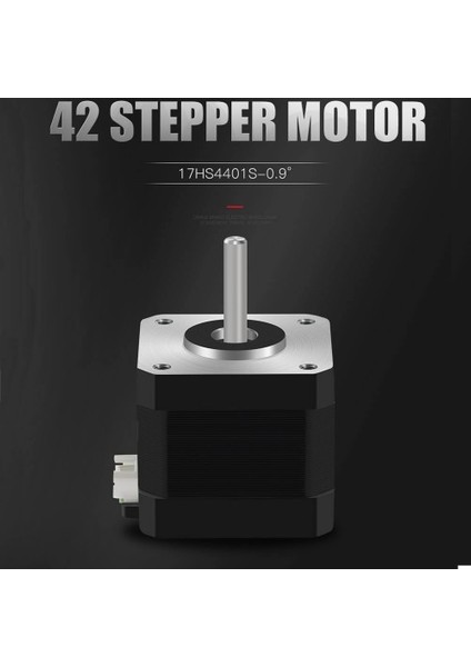 Roba 17HS44011S-09 Nema 17 Step Motor 0.28N.M 0.9 Derece 400 Adıım D Mil 2 Faz 1.3A 3D Yazıcı