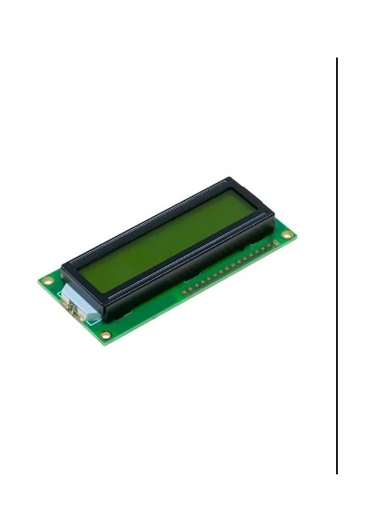 2X16 LCD Ekran - Yeşil Üzerine Siyah