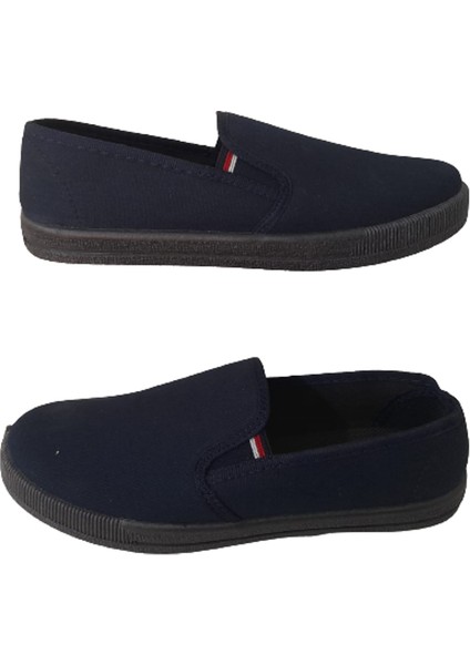 Unisex Lacivert Keten Ayakkabı