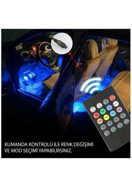 9 LED Ayak Altı LED