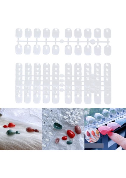 120PCS Şeffaf Uygulama Sahte Tırnaklar Eğitim Için Howing Tick S (Yurt Dışından)
