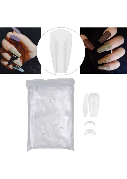 504 Parça Yanlış Tırnak Basit Işlemi Ev Dıy Randevuları Için Yapay Şeffaf (Yurt Dışından) indirimleri