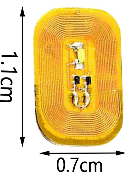 Kadınlar Parlak Nfc Tırnak Sanat Ipucu Çıkartma Telefon Yongası LED Işık Flaş Beyaz Işık (Yurt Dışından)