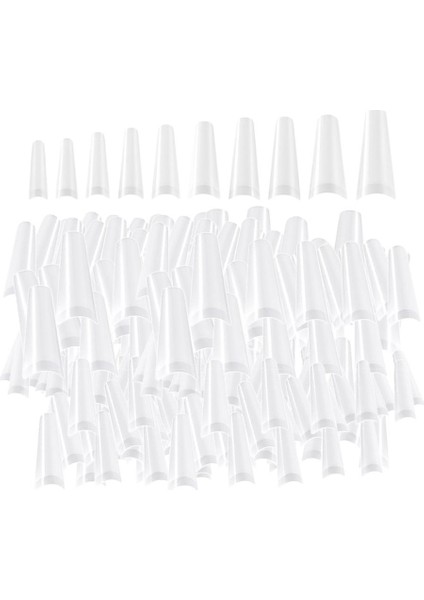 1000PCS Yanlış Tırnaklar Yarım Kapak Tırnak Uçları Manikür Dekor 10 Boyutlarında Basın (Yurt Dışından) fiyatları