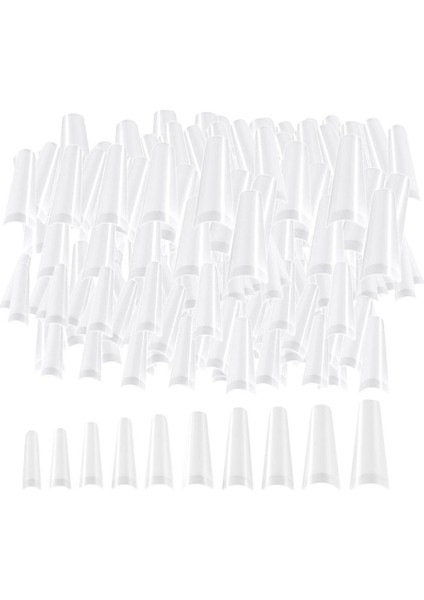 1000PCS Yanlış Tırnaklar Yarım Kapak Tırnak Uçları Manikür Dekor 10 Boyutlarında Basın (Yurt Dışından) modelleri