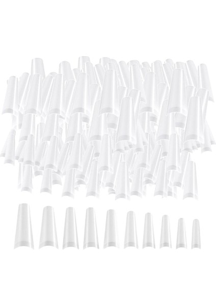 1000PCS Yanlış Tırnaklar Yarım Kapak Tırnak Uçları Manikür Dekor 10 Boyutlarında Basın (Yurt Dışından) fırsatları