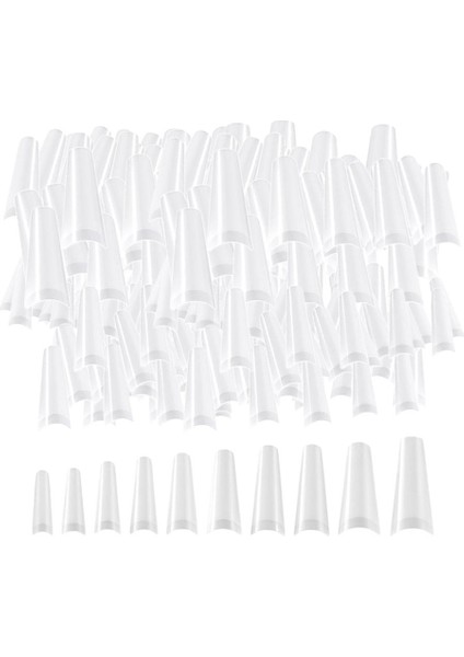 1000PCS Yanlış Tırnaklar Yarım Kapak Tırnak Uçları Manikür Dekor 10 Boyutlarında Basın (Yurt Dışından) indirimleri