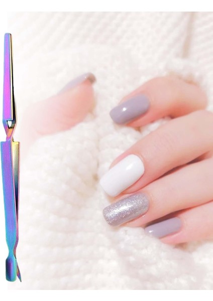 Tırnak Sıkıştırma Aracı Akrilik Uv Jel Ipuçları Için Paslanmaz Çelik Alın Manikür Renkli (Yurt Dışından) indirimleri