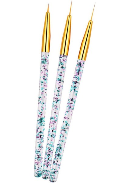 9x 7/9/14MM Tırnak Sanat Fırçası Striping Uv Jel Lehçe Küçük Detaylar (Yurt Dışından)
