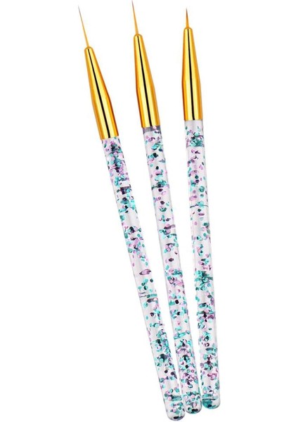 9x 7/9/14MM Tırnak Sanat Fırçası Striping Uv Jel Lehçe Küçük Detaylar (Yurt Dışından)