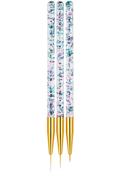 9x 7/9/14MM Tırnak Sanat Fırçası Striping Uv Jel Lehçe Küçük Detaylar (Yurt Dışından)