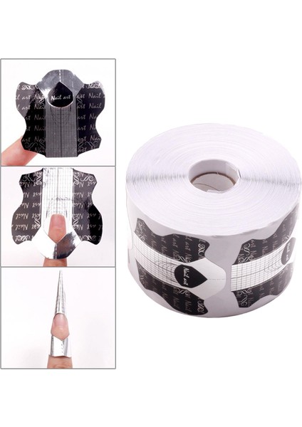 500PCS Tırnak Uzatma Kılavuzu Çıkartmalar Tırnak Uzmanı Için Uv Jel Formları (Yurt Dışından)