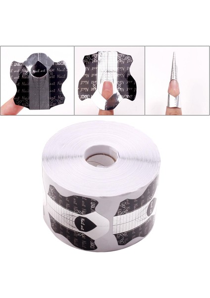 500PCS Tırnak Uzatma Kılavuzu Çıkartmalar Tırnak Uzmanı Için Uv Jel Formları (Yurt Dışından)