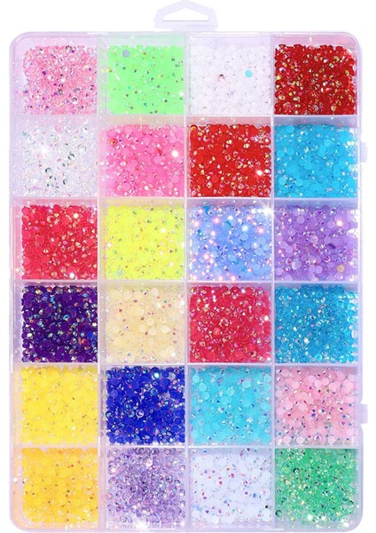 Tırnak Sanatı Rhinestones Flatback Tırnak Sanat Cüzdanları Için Göz Kamaştırıcı Elmaslar Parlak Renk (Yurt Dışından)