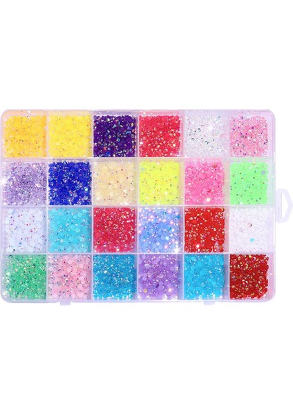 Tırnak Sanatı Rhinestones Flatback Tırnak Sanat Cüzdanları Için Göz Kamaştırıcı Elmaslar Parlak Renk (Yurt Dışından)