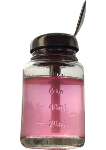 3x 80ML Cam Sıvı Alkol Pres Oje Çıkma Dağıtıcı Pompa Şişesi 3pcc 80ML (Yurt Dışından)
