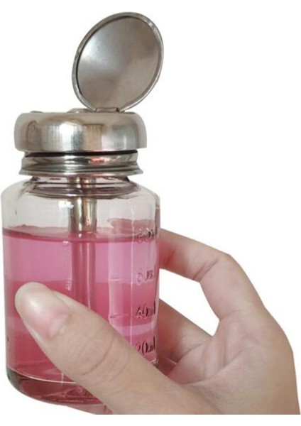 3x 80ML Cam Sıvı Alkol Pres Oje Çıkma Dağıtıcı Pompa Şişesi 3pcc 80ML (Yurt Dışından)