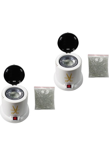 2 Adet Tırnak Sanat Araçları Sterilizatör Uv Salon Için Yüksek Sıcaklıkta Pot Ekipmanı (Yurt Dışından)