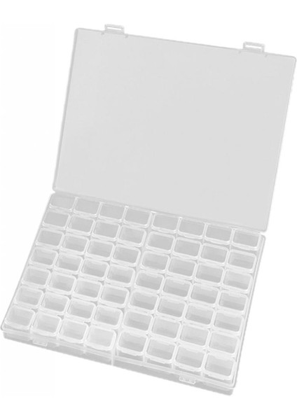 56 Yuvalar Temiz Çivi Depolama Kılıfı Çıkarılabilir Mücevher Plus Tutucu Kutusu (Yurt Dışından) indirimleri