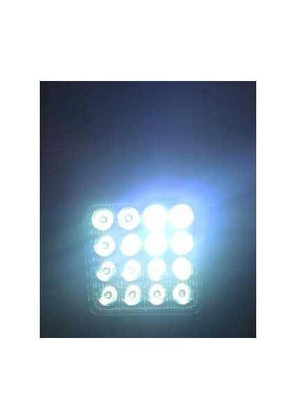 16 LED Kare Çalışma Lambası