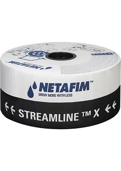 Streamlıne™ x 16125 (12.5mil 20 cm 1,6 Lt/h ) 1100 Basınç Ayarsız Yassı Damla Sulama Borusu