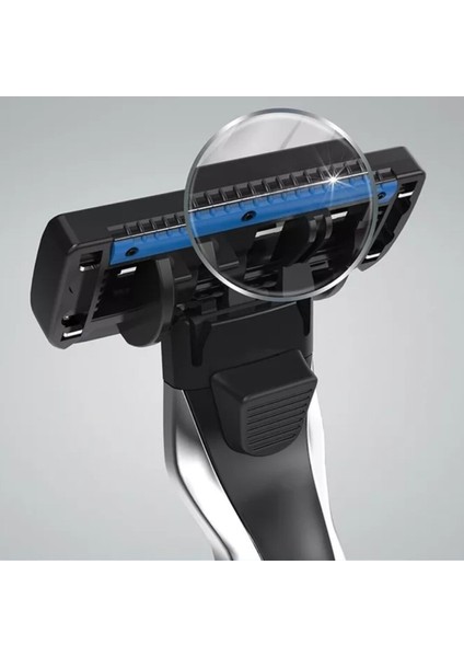 Shave J7 Kartuşlu Tıraş Makinesi + 12 Adet Kartuş Jilet -5 Bıçaklı