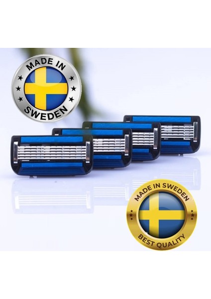 Shave J7 Kartuşlu Tıraş Makinesi + 12 Adet Kartuş Jilet -5 Bıçaklı