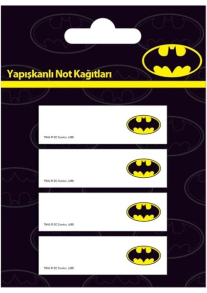 Yapışkanlı Not Kağıdı --Batman Ayraç ve Not Kağıdı (2 Farklı Model)