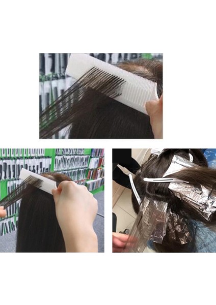 5pcs Salon Saç Tarağı Için Folyo Saç Taraklarını Vurgulayan Tek Yönlü Örgü (Yurt Dışından)