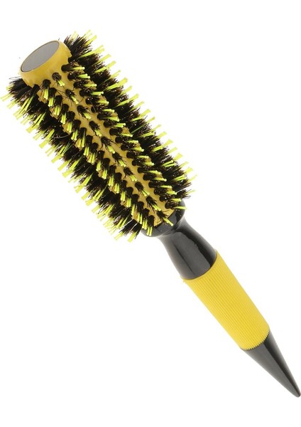 Naylon Kıl Yuvarlak Kıvırma Saç Silindir Fırçası Doğal Ahşap Saç Fırçası 2.2 "2.2 Inç (Yurt Dışından)