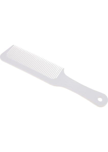 Anti-Statik Clipper Berber Tarak Dalgalı Dişler Düz Üst Tarak Kuaför Stil Beyaz (Yurt Dışından)