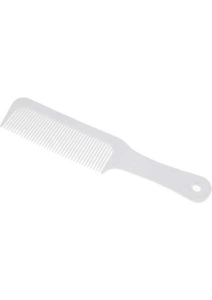 Anti-Statik Clipper Berber Tarak Dalgalı Dişler Düz Üst Tarak Kuaför Stil Beyaz (Yurt Dışından)
