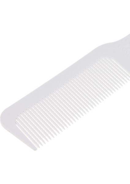 Anti-Statik Clipper Berber Tarak Dalgalı Dişler Düz Üst Tarak Kuaför Stil Beyaz (Yurt Dışından)