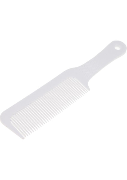 Anti-Statik Clipper Berber Tarak Dalgalı Dişler Düz Üst Tarak Kuaför Stil Beyaz (Yurt Dışından)
