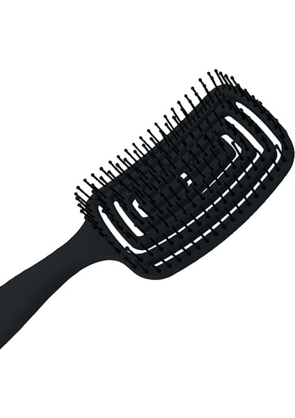Saçak Hairbrush Kavisli Havalandırma Styling Saç Fırçası Kuaförlük Kuaför Siyah Için (Yurt Dışından)