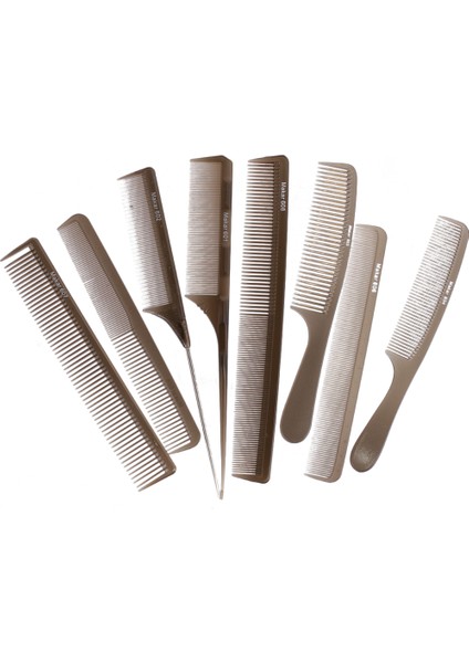 8pcs Saç Stil Tarağı Seti Güzellik Salonu Berberleri Için Kuaför Tarama Tarakları (Yurt Dışından)