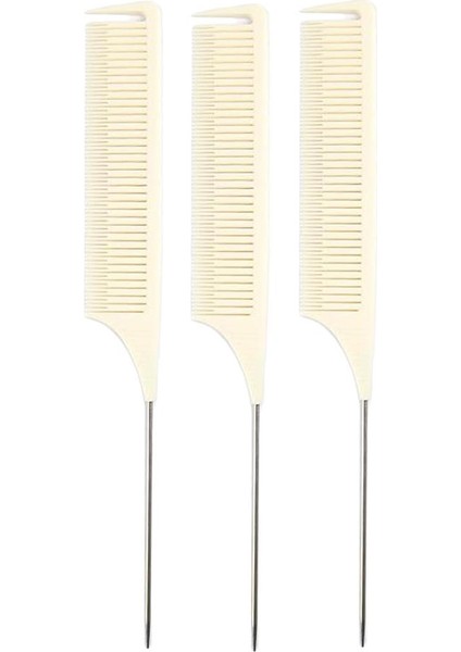 3pcs Ince Bölüm Örgü Vurgulu Saç Tarağı Salon Fırçası Için (Yurt Dışından)
