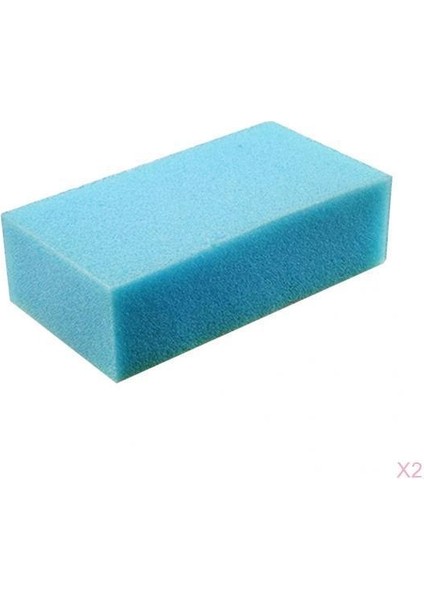 2pcs Berber Stil Temizleme Sünger Köpüğü Saç Kesme Kırık Saç Boyun Mavi (Yurt Dışından)