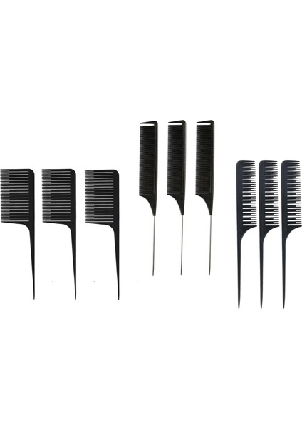 9-Pack Abs Ince Dokuma Vurgulama Folon Saç Tarak Salon Saç Tarakları (Yurt Dışından)