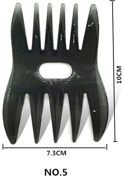 2 Adet Yağ Kafası Geniş Diş Tarak Saç Kesme Ev Salon Taşınabilir Multitool (Yurt Dışından)