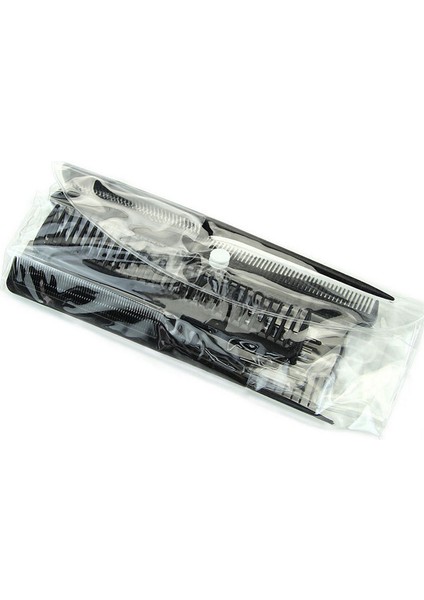 10PCS Pro Salon Saç Stil Kuaförlük Berber Fırça Taraklar Seti +12 Klipler (Yurt Dışından)