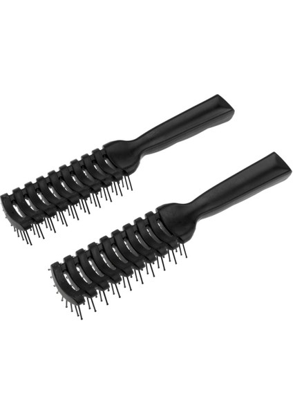2pcs Stil Saç Fırçası Kaburga Tarağı Anti-Statik Salon Adanmış Kıvırcık Saç Tarağı (Yurt Dışından) indirimleri