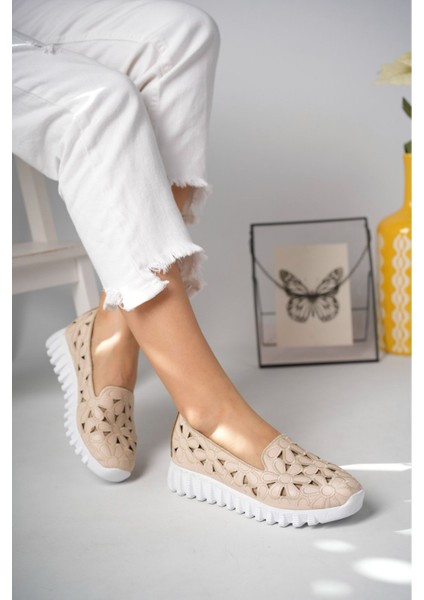 Çiçek Lazerli Ten Ayakkabı fiyatları